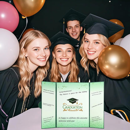 Graduation Guest Book 2026 Graduation Party Decorations Class of 2026 Graduation Sign in Book Signature Board Keepsake Grad Party Supplies College High School Graduation Gift Card Book (Blue)
