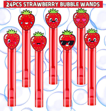 24PCS Animal Bubble Wands for Wild One Birthday Baby Shower Decorations Safari Jungle Theme Party Favors Supplies, Pinata Goodie Bags Filler, Classroom Prizes, Valentines Gifts, Easter Stuffers