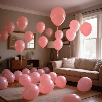 110pcs Black Balloon 12 inch, Black Latex Balloons for Birthday Party Baby Shower Wedding(with 2 Ribbons). - Colors B