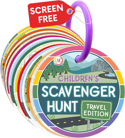 Children's Scavenger Hunt | Toddler Activities | Games for 2, 3 Year Old's & Up | Kids Educational Scavenger Hunt Cards (Travel Edition)