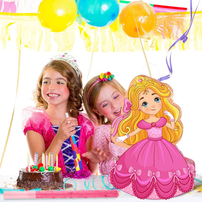 Threan Princess Piñata Fairy Party Decorations Pink Ballet Piñata Ballerina, Birthday Game Set Party Supplies for Girl Princess Theme Baby Shower Butterfly Birthday Supplies Decoration(Fairy)