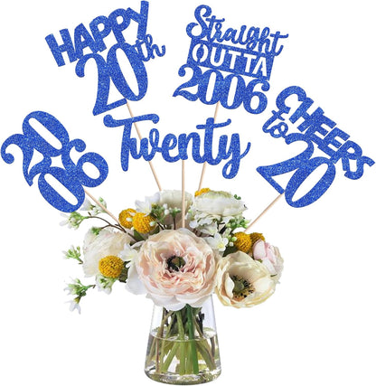 15 PCS 50th Birthday Centerpiece Sticks Fifty Happy 50th Straight Outta 1976 Table Flower Centerpieces Sticks Cheers to 50 Floral Decorations for 50th Birthday Party Centerpieces Supplies Black