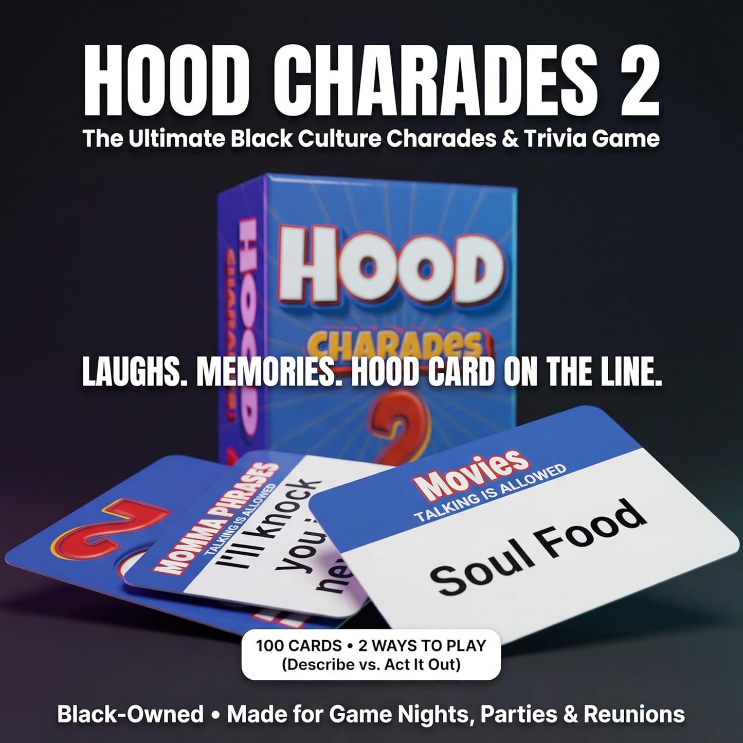 Black Owned Hood Charades Card Games for People Its A Thing Game! Urban Night Trivia Adults But Culture. If You Love The Kulture