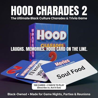 Black Owned Hood Charades Card Games for People Its A Thing Game! Urban Night Trivia Adults But Culture. If You Love The Kulture