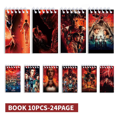 10 Pcs Mini TV Drama Theme Notepads, Unique Thriller Style Small Notebook, Ideal as Party Favors, Themed Celebration Gifts, or Classroom Rewards, Also Suitable for Note-Taking at Office Meetings and Campus Events.