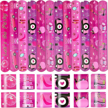CZWXOXO 24 Pcs Race Car Party Decorations Favors Racing Bracelet Racing Wristbands Bracelet Checkered Slap Bracelets Dirt Bike Task Game Decorations Car Birthday Party Supplies