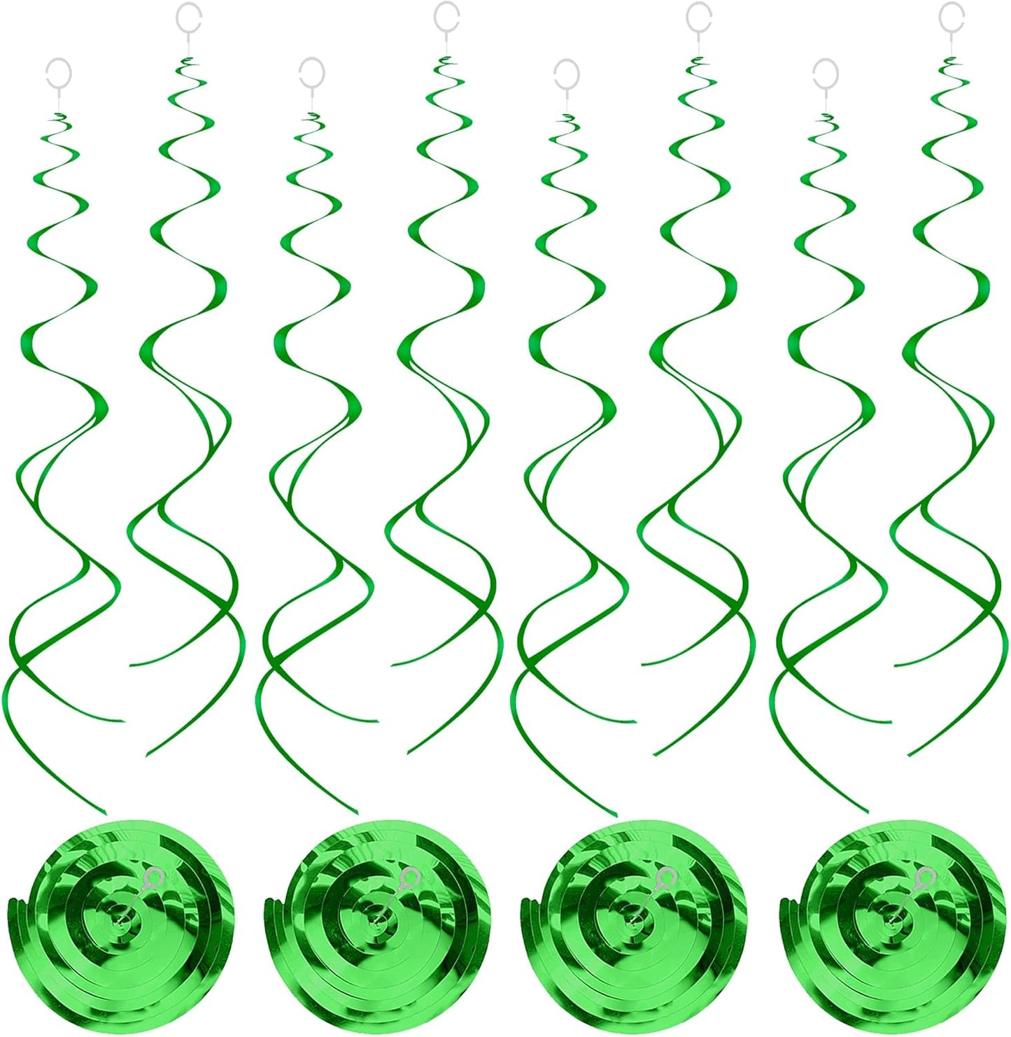 Blue Hanging Swirls Party Decorations 30 pcs Ceiling Swirl Foil Decoration for Baby Shower, Birthday Party