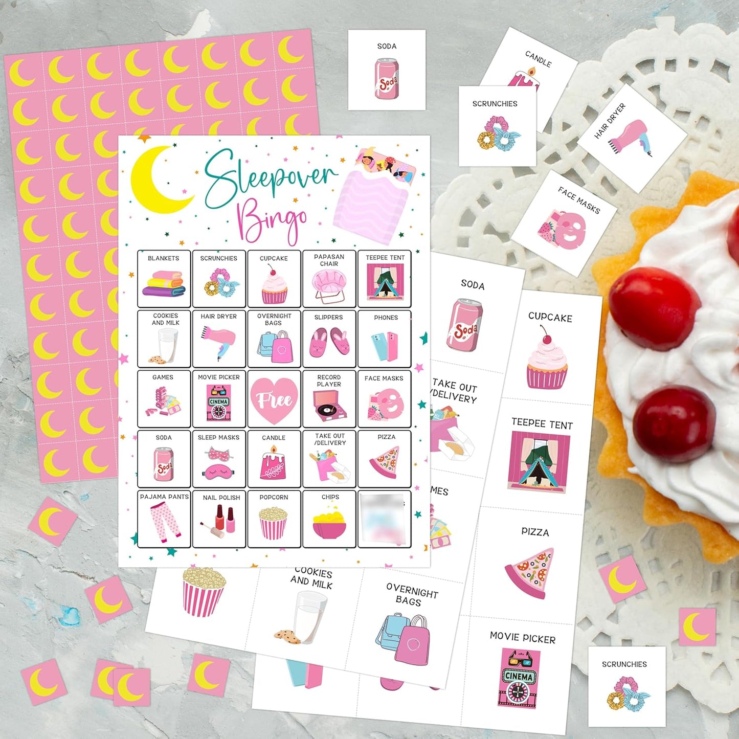 Book Bingo Game, Reading Party Bingo Cards Set, Read Themed Party Games Supplies for Book Lovers, Adults Family Friends Holiday Activities Favors Decorations for 24 Player, 01
