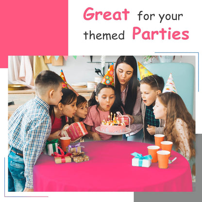 14 Pack Black 54 x 108 in. Rectangle Disposable Plastic Tablecloths - Smooth Decorative Covers for Parties, Weddings