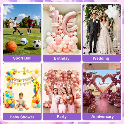 Ball Pump Balloon Pumps Electric, Balloon Pump Portable Long Animal Balloon Pump, Electric Blower Machine Inflator Basketball Pump 260 Balloon Pump for Party/Wedding/Birthday Decorations