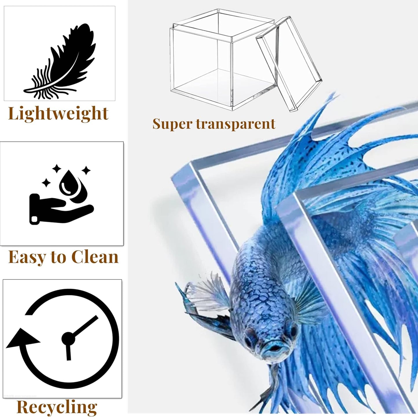 KissYou Acrylic Box Clear Boxes with Lid 12 Packs Small Candy Box Display Square Cube Wedding Graduation Party Decorations Jewlry Gift Box