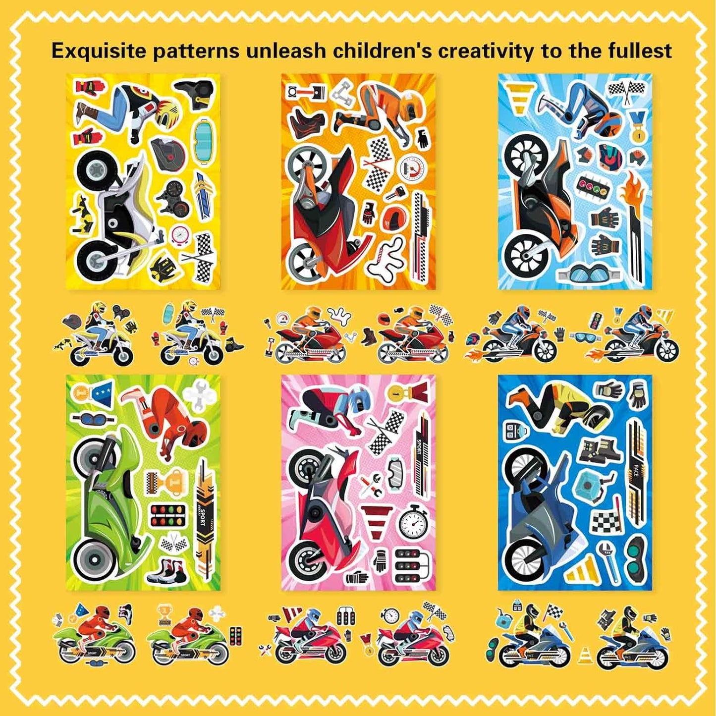 24 PCS Fairy Stickers for Kids, Make a Face Sticker with 8 Unique Designs Fairy, Frog, Mushroom, Make Your Own Stickers for Girls Birthday Party Favors, Goodie Bags, DIY Crafts