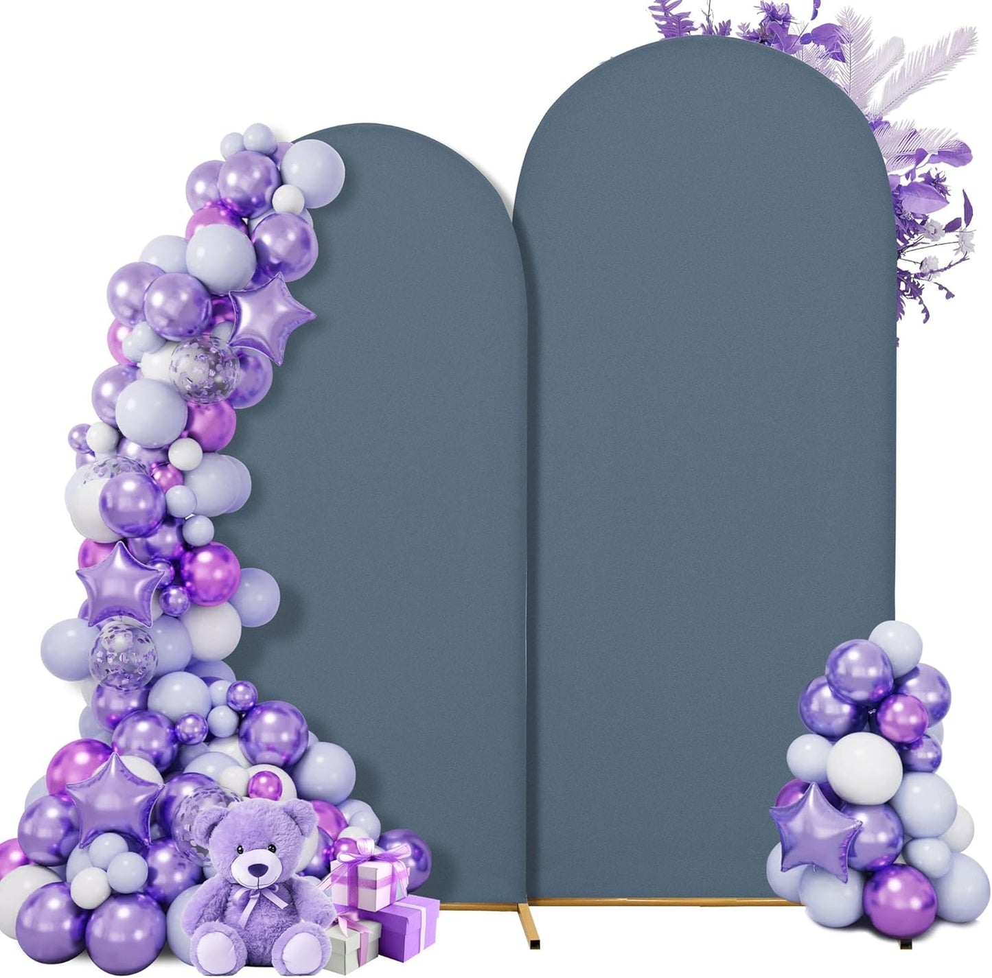 3-Piece Arch Cover Bundle – 7.2FT, 6.6FT & 6FT Stretch Spandex Backdrop Set – Wedding, Birthday & Photo Booth Arch Covers for Every Event