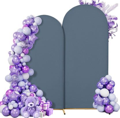 3-Piece Arch Cover Bundle – 7.2FT, 6.6FT & 6FT Stretch Spandex Backdrop Set – Wedding, Birthday & Photo Booth Arch Covers for Every Event