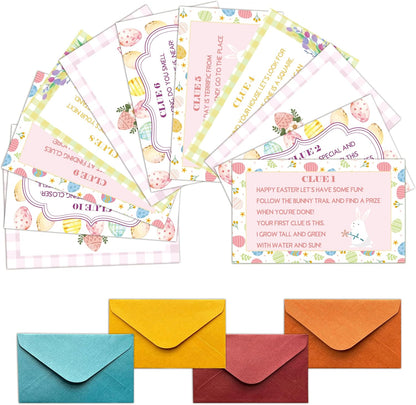 Easter Scavenger Hunt Games, Easter Treasure Hunt Clues Game Cards, Easter Party Games for Adult Friend Groups, Easter Party Decorations Supplies Favors，02