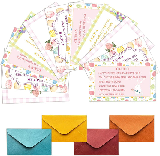 Easter Scavenger Hunt Games, Easter Treasure Hunt Clues Game Cards, Easter Party Games for Adult Friend Groups, Easter Party Decorations Supplies Favors，02