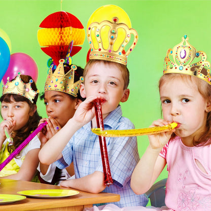 MTLEE 12 Pieces Foam Princess Tiaras Crown for Kids 928 Pieces Gem Stickers 12 Gem Rings Craft Making Kits Birthday Party Favors