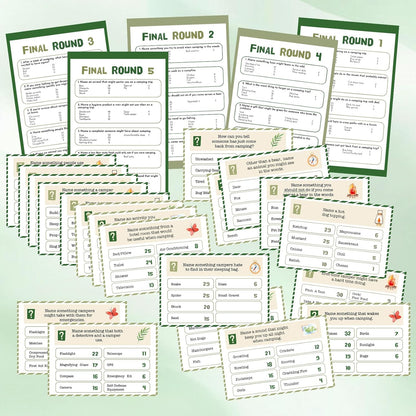 20 Pcs Retirement Friendly Feud Game Set Retirement Party Game Trivia Quiz with 18 Card 2 Buzzer for Adults Family Games Activities Party Supplies, Battery Not Included