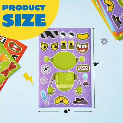 JOYIN 36 Sheets 9"x6" Make a face Stickers for Kids, Make Your Own Animal Stickers with Unicorn, Dinosaur, Sea and Safari Animals, Crafts Birthday Party Favors, Goodie Bags Classroom Activities