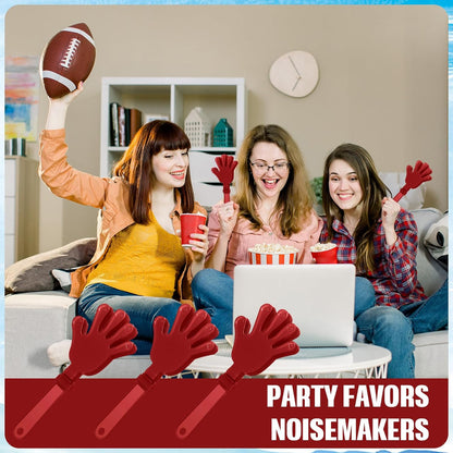 24 Pcs Orange Hand Clappers 7.5 Inch Clappers Noisemakers Noise Makers Party Favors Plastic Party Clapper for Sporting Events Cheers Ball Dance Basketball Football Noisemakers（Orange）