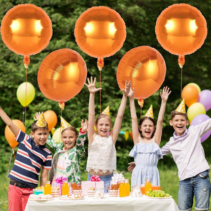 20 Pcs Black Round Shaped Balloons,18 Inch Round Foil Balloon,Giant Round Mylar Balloon Helium Balloons for Birthday Party Baby Shower Wedding Decorations (Black)