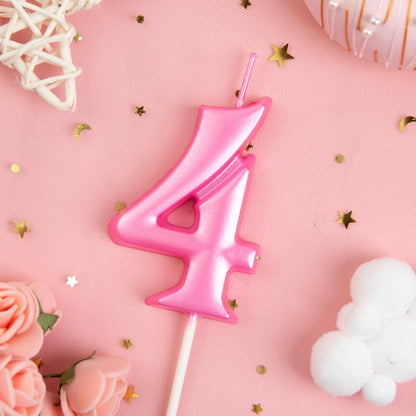 PHD CAKE 2.76 Inch Elegant Gold 1 Number Birthday Candles, Gold Number Candles, Cake Number Candles, Party Celebration