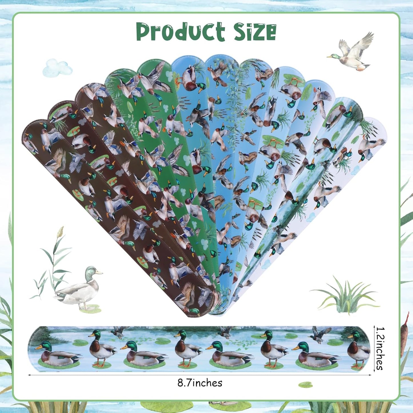 Serencatcher 48pcs Slap Bracelets Party Favors for Birthday Baby Shower Party Supplies Gifts