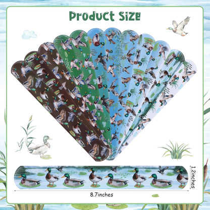 Serencatcher 48pcs Slap Bracelets Party Favors for Birthday Baby Shower Party Supplies Gifts