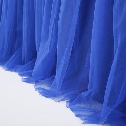 Suppromo 6ft Pink Tulle Table Skirt Baby Shower Tablecloth for Rectangle Tables or Round Tables Pink Ruffle Tutu Table Skirts Desk Skirt for Princess Girls Birthday Party Cake Dessert Decorations