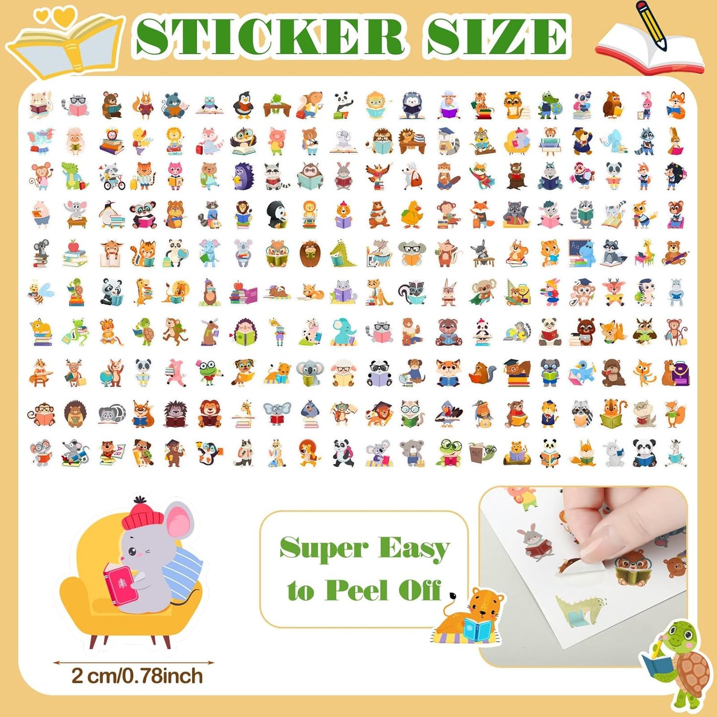 Sasylvia 320 Pcs Love to Read Slap Bracelets Party Favors for Bulk Include 120 Inspirational Read Bracelets with 200 Book Stickers for Rewards Awards Prize Gifts