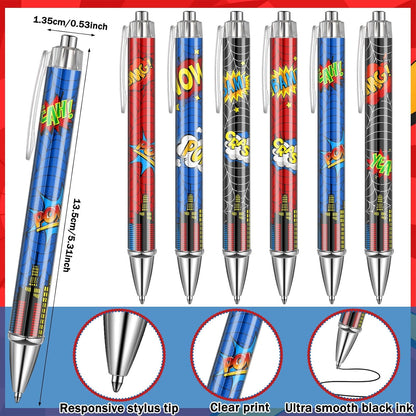 48 Piece Spider Party Favor Include 24 Pcs Notebooks 24 Pcs Ballpoint Pens Red Black Spiders Party Favor Teacher Classroom Rewards Supplies Theme Birthday Partys Gift(Classic)