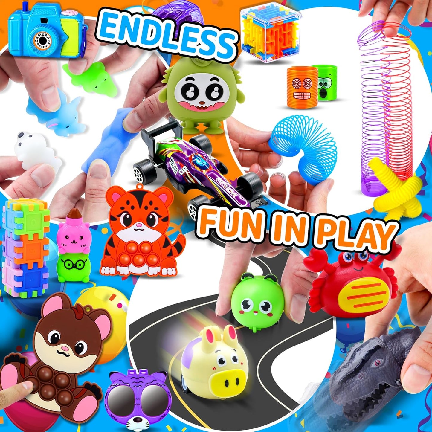 1000 PCS Party Favors for Kids, Bulk Fidget Toys,Goodie Bags Stuffers, Treasure Box Toy for Classroom Prizes, Birthday Gifts, Stocking Pinata Filler Stuffers