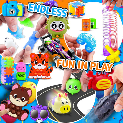 1000 PCS Party Favors for Kids, Bulk Fidget Toys,Goodie Bags Stuffers, Treasure Box Toy for Classroom Prizes, Birthday Gifts, Stocking Pinata Filler Stuffers