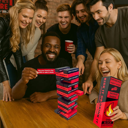 | Fun Drinking Game for Adults: 150 Hilarious Dares & Risky Questions | Adult Party Games for Block Party, Pregame, College, Girls Night, Bachelorette