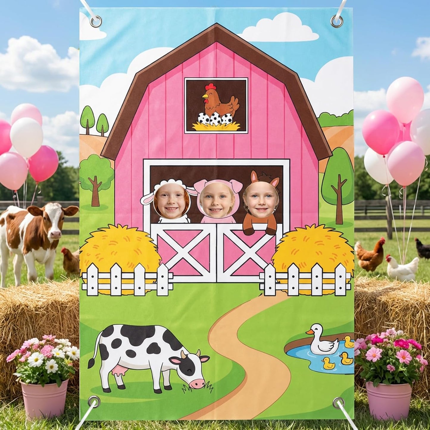 Serencatcher Engineer Party Decorations Photo Prop Backdrop 5x3.3ft Engineer Theme Cutout Backdrop Photo Booth Props Face in Hole Background Banner for Birthday Baby Shower Party Supplies Selfie Frame