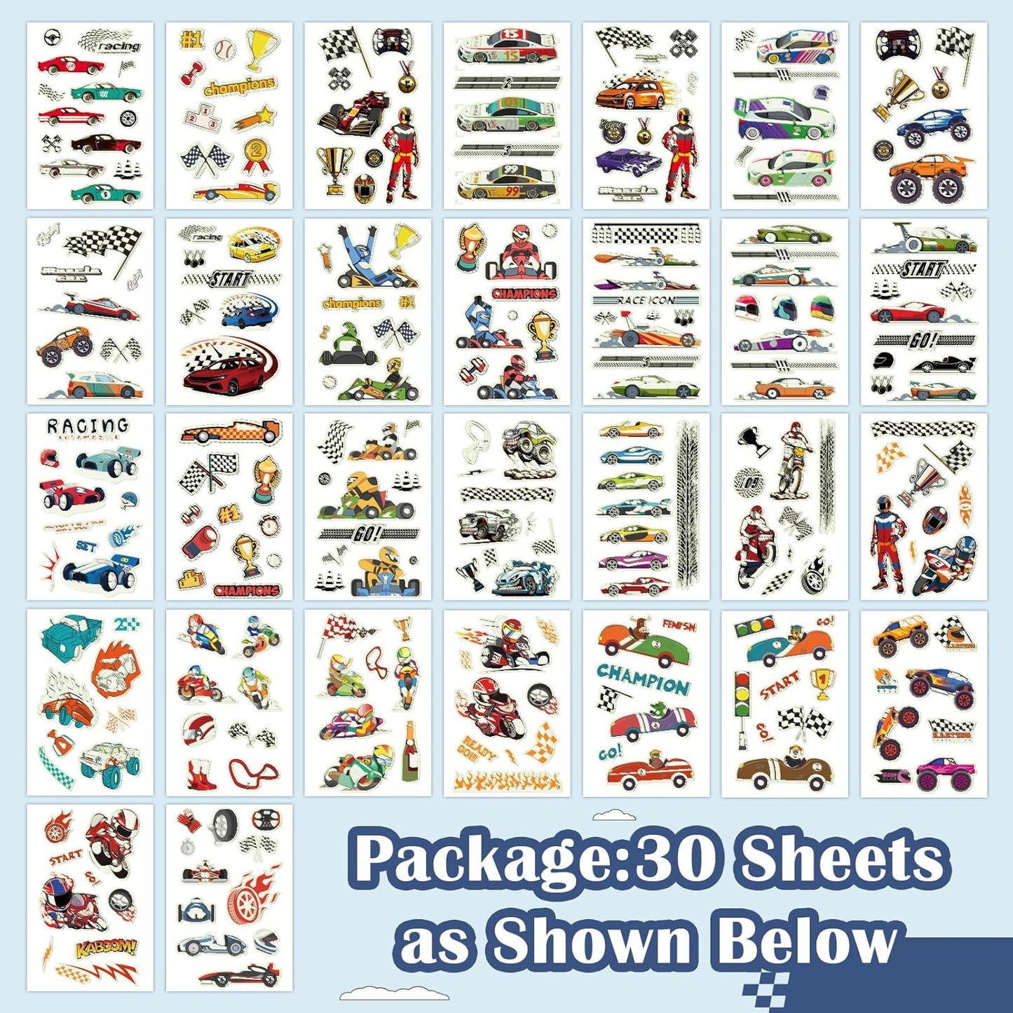 Partywind 380 Styles (30 Sheets) Luminous Tattoos for Kids, Mixed Styles Temporary Tattoos Stickers with Mermaid/Dinosaur/Space/Pirate for Boys and Girls, Glow Party Supplies