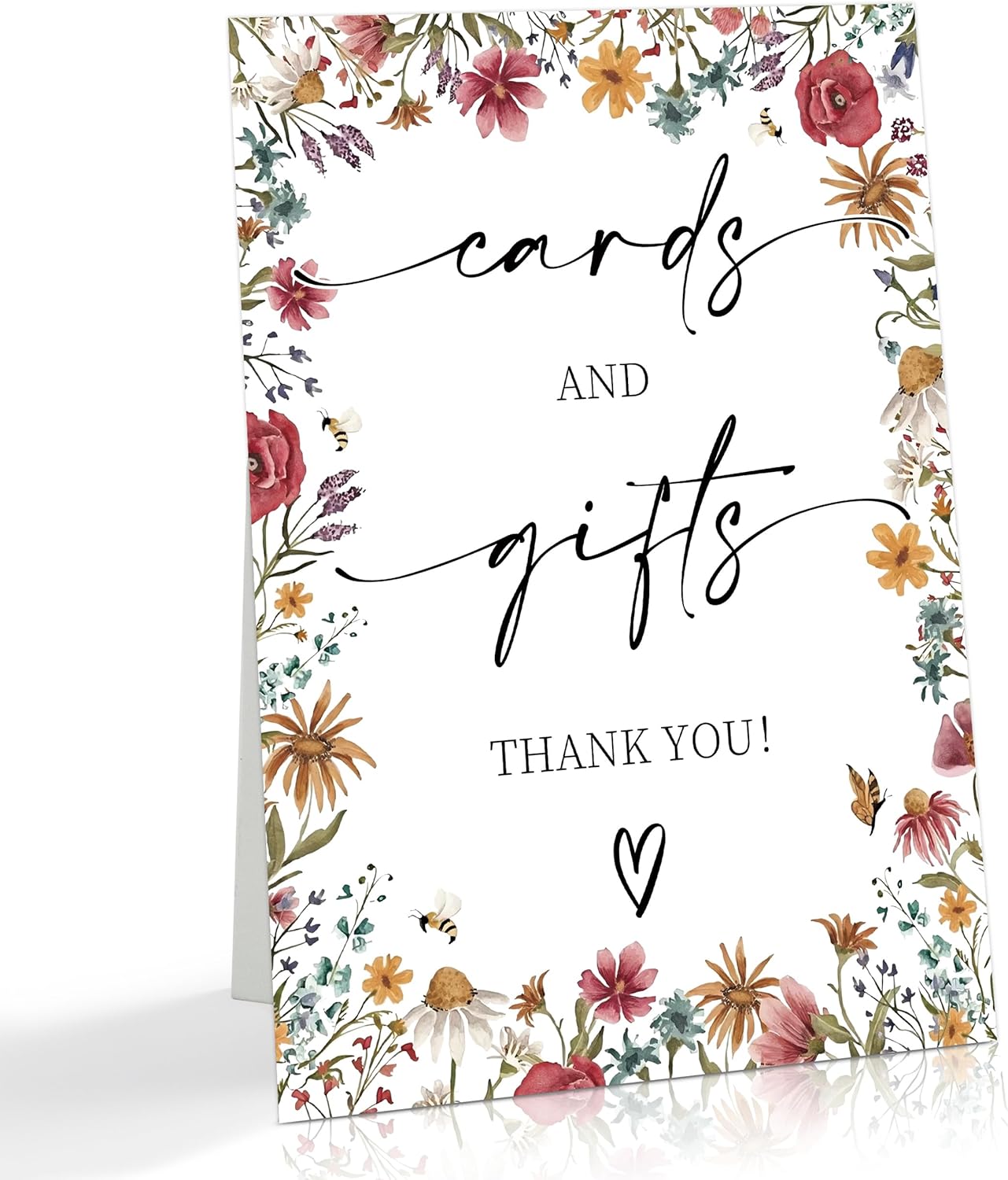 Wild Flower Audio Guest Book Sign, Baby in Bloom Love is in Bloom Decorations, Bridal Shower Baby Shower Wedding Signs for Reception, Floral Party Table Decor, 8 x 11 Inch