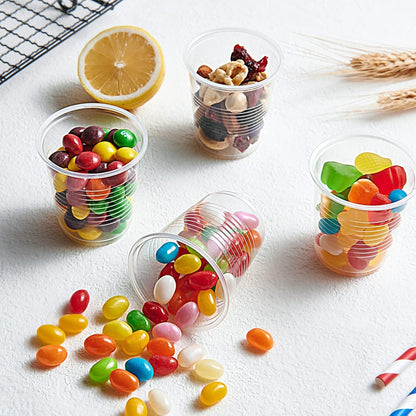Lilymicky 500 Pack 9 oz Clear Plastic Cups, Disposable Drinking Cups, Plastic Party Cups for Birthday Parties, Picnics, Ceremonies, and Any Events