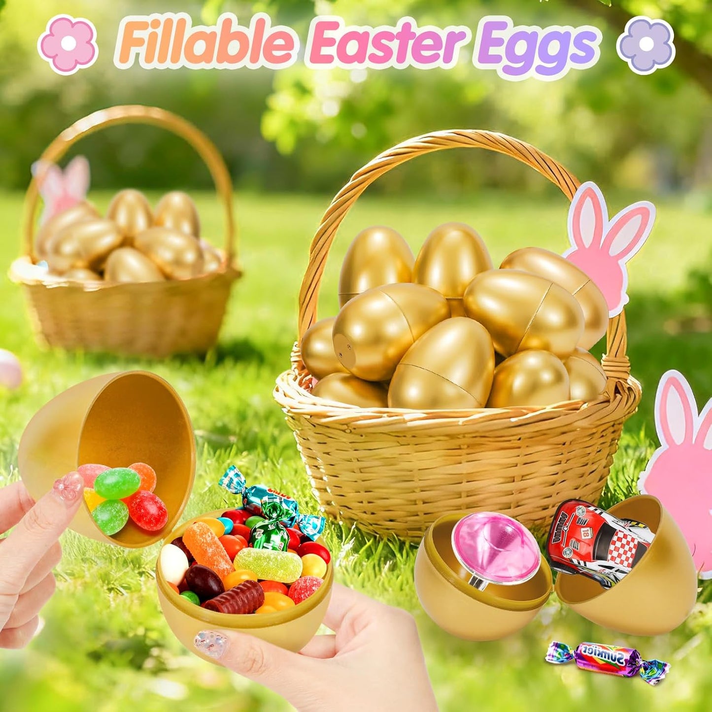 SevenQ Toy Cars Easter Basket Stuffers 24 Pcs, Prefilled Easter Egg Fillers Race Car Party Favors for Kids Birthday Goodie Bag Treasure Box Toys for Classroom Treat Prizes Pinata Egg Hunt Supplies