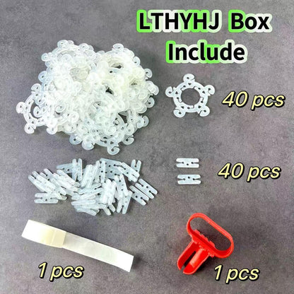 80 Balloon Clips and 100 Dots Glue Points and a Tie, Connector, for wedding, parties, etc. Arch tool