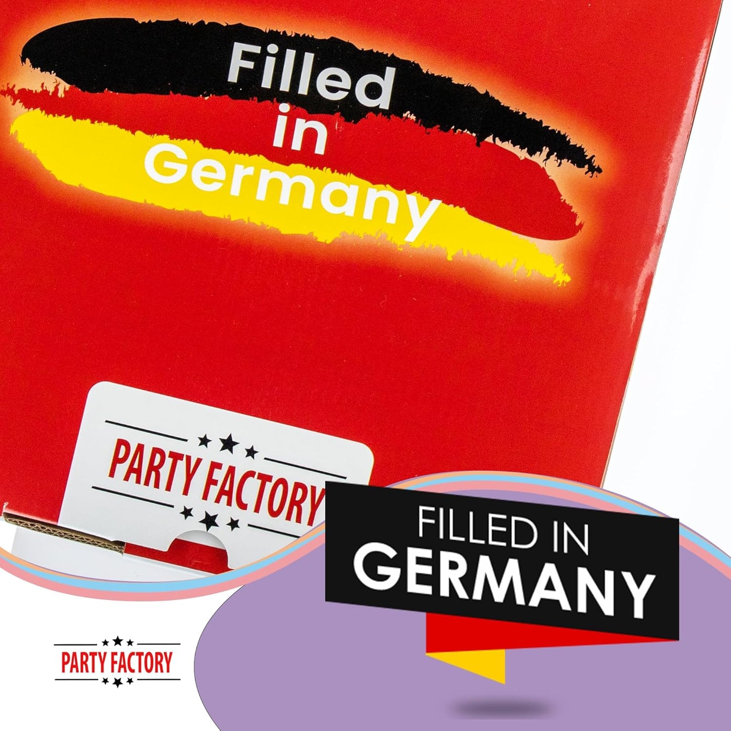 Party Factory Helium balloon gas for up to 50 balloons | helium bottle 14.1 cu gas filling foil balloons | party wedding