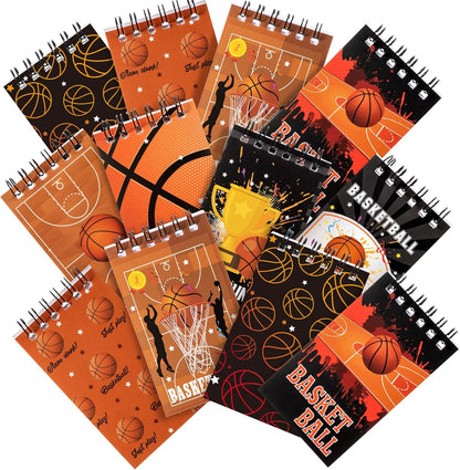 Maxdot 24 Pcs Football Mini Notepads Sports Party Favors for Gifts Spiral Mini Journal Notebooks Goodie Bag Stuffers for Teacher Reward Birthday Party Supplies