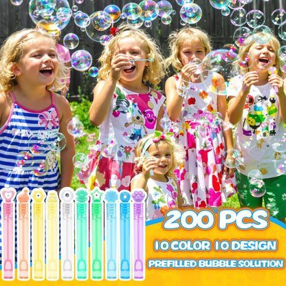 Bubble Party Favors for Kid, 30 Pack Mini Bubbles Bulk with Gift Box, Pastel Bubble Wand Sticks Toy for Party Supplies, Birthday, Wedding Decorations, Goody Bag Fillers Stuffers, Carnival Prizes
