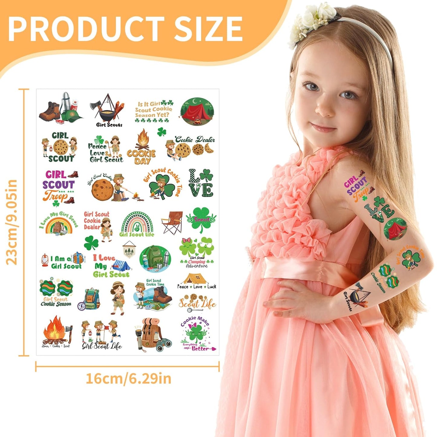 Gymnastic Temporary Tattoos Stickers - 200+ Sport Tattoo for Birthday Party Decorations, Dance Favors Supplies for Girls Boys, School Class Prize(8 Sheets)