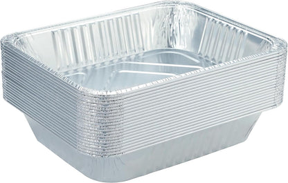 Waytiffer Aluminum Pans 9x13 Disposable Foil Pans (10 Pack) Half Size Deep Steam Table Pans Extra Thick for Baking, Cooking, Roasting, Heating, Serving & Lining Steam-Table Trays