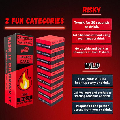 | Fun Drinking Game for Adults: 150 Hilarious Dares & Risky Questions | Adult Party Games for Block Party, Pregame, College, Girls Night, Bachelorette