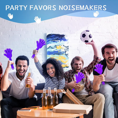 48 Pieces Royal Blue Hand Clappers 7.5 Inch Clappers Noisemakers Noise Makers Party Favors Plastic Clapper Sporting Events Cheers Ball Dance Basketball Football Noisemakers （Royal Blue）