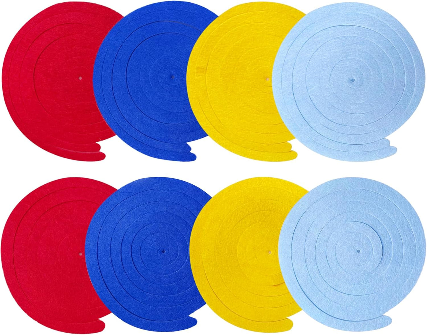 36 Pcs Blue Hanging Swirl Decorations Ombre Royal Blue White Felt Swirl Streamer Spiral Ceiling Garland for Birthday Wedding Baby Shower Graduation Under The Sea Nautical Ahoy Achor Party Supplies