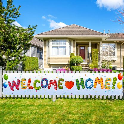 Labakita Welcome Home Banner, Decorations for Hospital/Military/Navy/Marine Corps/Marine Boot-camp/Army/National Guard/Air Force/Housewarming, Welcome Home Sign