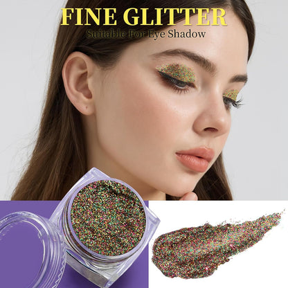 Teenitor 6 Colors Glow in The Dark Glitter Gel, Face Glitter Gel, Body Glitter Hair Glitter for Carnival Makeup UV Black Light Party Cheer Raves Festivals